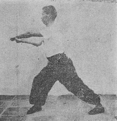 Posture 36 : scellement en revers, torsion du poignet — planche 36 de l&rsquo;édition de 1947