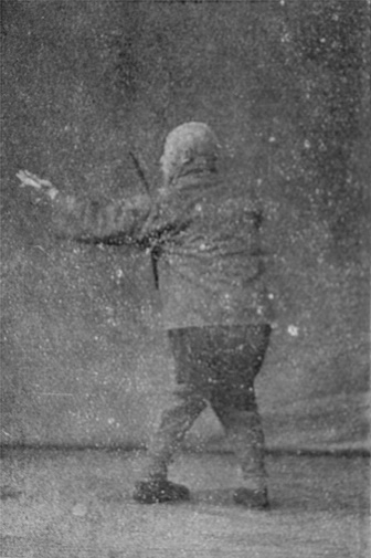 paume du retournement du corps à gauche, 3e partie (photographie de 1937)