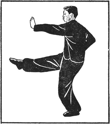 Posture 43 (planche 43) : main scellante et jambe en croix, dans la direction opposée à la cinquième posture