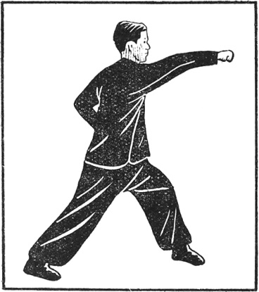 Posture 47 (planche 47) : le pas de la montée, sceller et percer du poing en se retournant