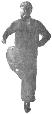 Posture 20 — Jambe levée, crochet inversé qui relève : photographie de Luo Guangyu dans l&rsquo;édition de 1954