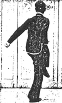 Posture 29 : sur une jambe, le poing gauche abattu le long du flanc — planche de la publication de 1971