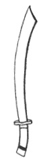 Dessin du sabre à tête de démon tiré du manuel original de 1932