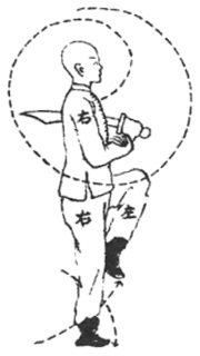 Posture 23 — Étendre le sabre, évasion des entraves (dessin original de 1932)