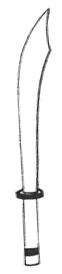 Dessin du sabre de cavalerie tiré du manuel original de 1932