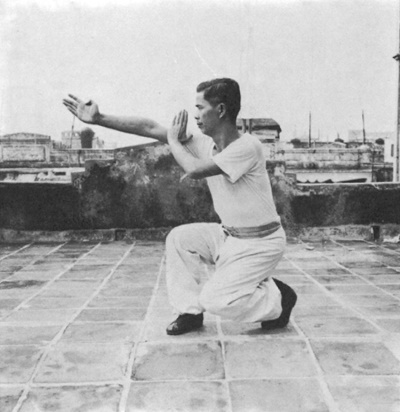 Posture 15 : la paume repart de l’extérieur et frappe vers l’intérieur — photographie de l’édition de 1971