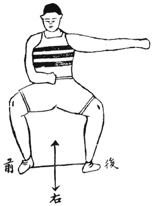 Figure de l&rsquo;édition de 1938 : posture 31, 下脫手, « main qui se dégage vers le bas »