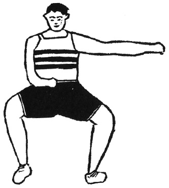 Figure de l&rsquo;édition de 1938 : la posture du cheval à plat (平馬式)