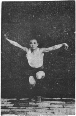 Posture 5, la paume qui traverse et le pan relevé, planche de l&rsquo;édition de 1929