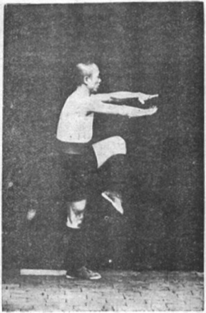 Posture 23, la jambe du cheval qui revient, planche de l&rsquo;édition de 1929