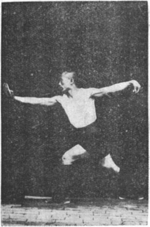 Posture 37, l&rsquo;appui dans le sens et la jambe qui balaie, planche de l&rsquo;édition de 1929