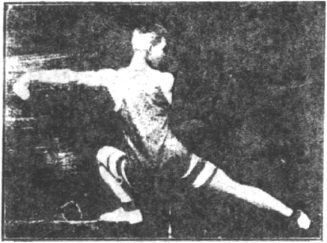 Figure 100 du manuel original de 1922 (教門彈腿圖說) — Sixième ligne : observer, sceller, clore (第六路\u3000堪管封畢然)