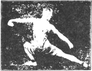 Figure 101 du manuel original de 1922 (教門彈腿圖說) — Sixième ligne : observer, sceller, clore (第六路\u3000堪管封畢然)