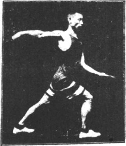 Figure 103 du manuel original de 1922 (教門彈腿圖說) — Sixième ligne : observer, sceller, clore (第六路\u3000堪管封畢然)