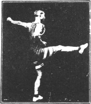 Figure 110 du manuel original de 1922 (教門彈腿圖說) — Sixième ligne : observer, sceller, clore (第六路\u3000堪管封畢然)