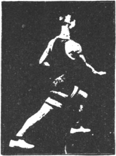 Figure 125 du manuel original de 1922 (教門彈腿圖說) — Septième ligne : le double appui, la jambe en croix (第七路\u3000雙稱十字腿)