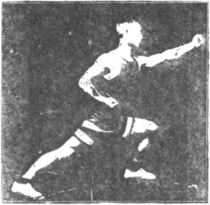 Figure 126 du manuel original de 1922 (教門彈腿圖說) — Septième ligne : le double appui, la jambe en croix (第七路\u3000雙稱十字腿)