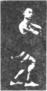Figure 156 du manuel original de 1922 (教門彈腿圖說) — Neuvième ligne : heurter et verrouiller, forcer la porte (第九路\u3000碰鎖重閃門)