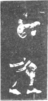 Figure 162 du manuel original de 1922 (教門彈腿圖說) — Neuvième ligne : heurter et verrouiller, forcer la porte (第九路\u3000碰鎖重閃門)