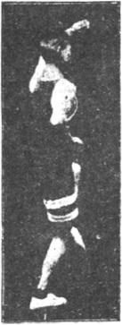 Figure 177 du manuel original de 1922 (教門彈腿圖說) — Dixième ligne : tailler les fleurs comme une flèche qui part (第十路\u3000裁花如箭彈)