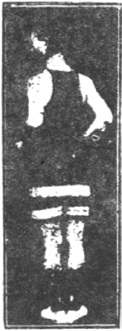 Figure 182 du manuel original de 1922 (教門彈腿圖說) — Dixième ligne : tailler les fleurs comme une flèche qui part (第十路\u3000裁花如箭彈)