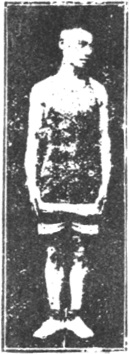 Figure 1 du manuel original de 1922 (教門彈腿圖說) — La position de garde-à-vous (立正式)
