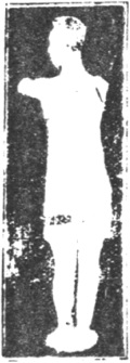 Figure 30 du manuel original de 1922 (教門彈腿圖說) — Première ligne : frapper et balayer comme une palanche (第一路\u3000衝掃似扁擔)