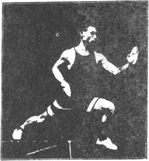 Figure 73 du manuel original de 1922 (教門彈腿圖說) — Quatrième ligne : tourner la meule, faire naître la merveille (第四路\u3000轉磨生奇關)