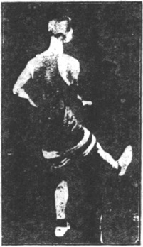 Figure 90 du manuel original de 1922 (教門彈腿圖說) — Cinquième ligne : le marteau qui taille, grimper pour s’approcher (第五路\u3000裁捶登來益)