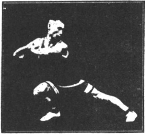 Figure 94 du manuel original de 1922 (教門彈腿圖說) — Sixième ligne : observer, sceller, clore (第六路\u3000堪管封畢然)