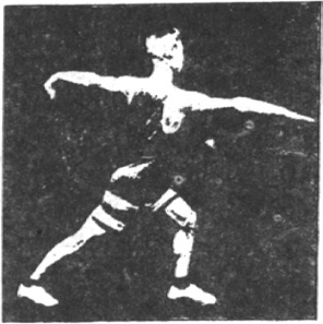 Figure 96 du manuel original de 1922 (教門彈腿圖說) — Sixième ligne : observer, sceller, clore (第六路\u3000堪管封畢然)