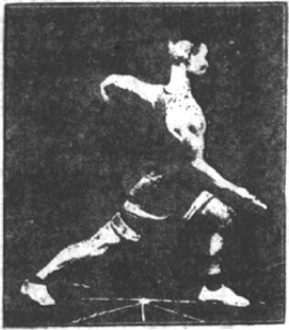 Figure 97 du manuel original de 1922 (教門彈腿圖說) — Sixième ligne : observer, sceller, clore (第六路\u3000堪管封畢然)