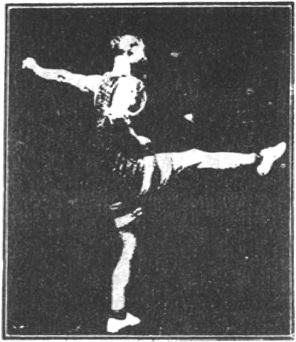 Figure 98 du manuel original de 1922 (教門彈腿圖說) — Sixième ligne : observer, sceller, clore (第六路\u3000堪管封畢然)