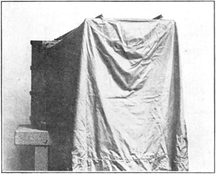 Photographie de la chambre photographique de voyage, voile tendu, Annales du Jingwu 1919