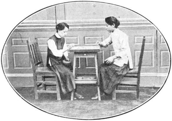 Photographie d&rsquo;une partie de go jouée par Chen Shichao et Jian Weiqing, Annales du Jingwu 1919