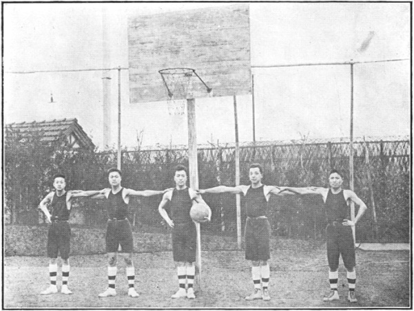 Photographie d&rsquo;une équipe de basket-ball du Jingwu, Annales du Jingwu 1919
