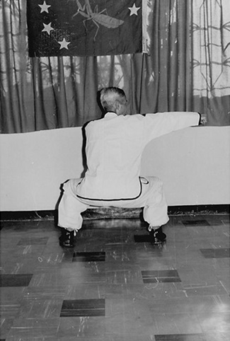 Forme 31 : posture du cavalier, poing de comblement du droit — photographie de l&rsquo;édition de 1972