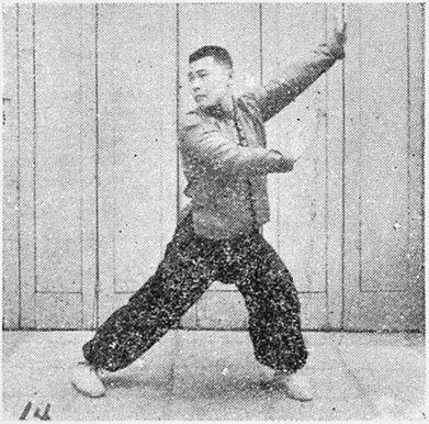 Figure 14 : le retour à la position de garde-à-vous, côté gauche