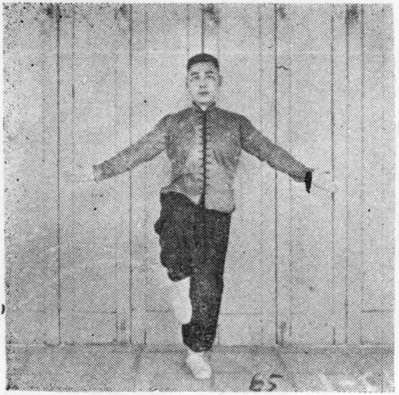 Figure 65 : la même position sur une jambe, côté droit