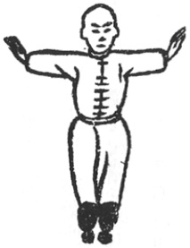 Double ouverture des paumes, seconde figure du premier exercice