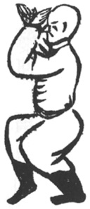 Les mains qui agitent la clochette