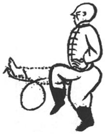 Le coup de jambe de la soie enroulée
