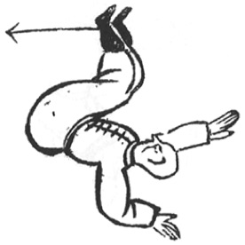 La chute en arrière, seconde figure