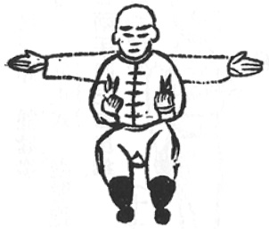 Coups de pied dansants frappant la paume, dessin du manuel de 1926