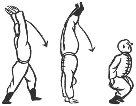 La culbute en attrapant la planche