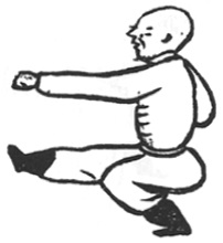 Le saut du moineau, première figure