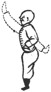 Le poing de la Grande Ourse, deuxième posture, main gauche poussant l&rsquo;arc