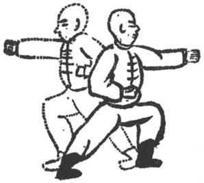 Poing plié simple en fente avant