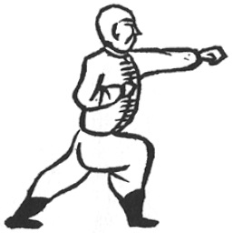Le poing « double canon », seconde figure