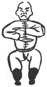 Les mains jointes sur le poing de l&rsquo;adversaire